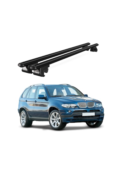 Venüs Bmw X5 E53 2003-2007 Uyumlu Siyah Ara Atkı Port Bagaj Tavan Barı