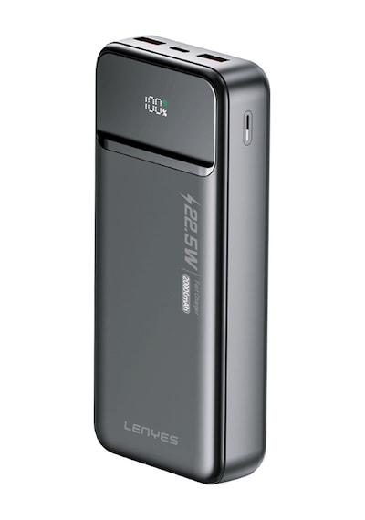 Lenyes Px254d Pd 20w Hızlı Şarj Özellikli Dijital Led Göstergeli Powerbank 22.5w 20000mah Gümüş