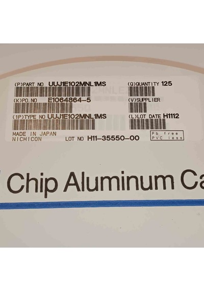 Uuj1e102mnl1ms 1000mf 25v 18x16.5 Smd Kondansatör 25 Adet