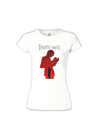 Death Note - Nightmare Beyaz Kadın Tshirt 001