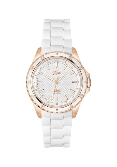 Lacoste Lac2001428 Beyaz Silikon Kordon Kadın Kol Saati Rose Gold