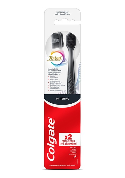 Colgate Total Black Whitening Restore Diş Fırçası 1+1 - 8 Adet Tarı