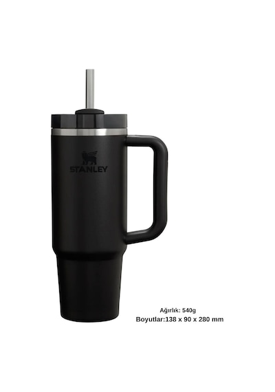 Stanley Quencher H2.o Flowstate Tumbler Pipetli Termos 0.8l Pipetli Matara Siyah