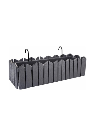 Omnipazar Ozn-616 Efes Askılı Balkon Saksı Takımı 9 Litre No:2 Antrasit 116