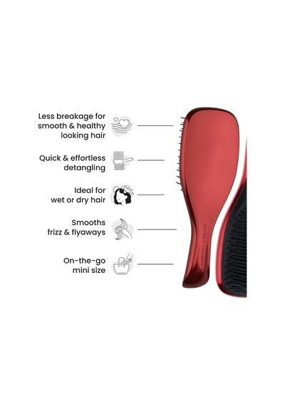 The Devil Wears Prada Ultimate Detangler Kırmızı Chrome Saç Fırçası Tarak Mini Boy