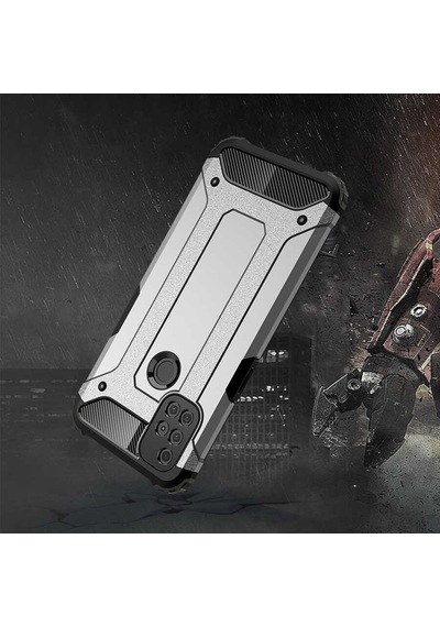 Noktaks - One Plus Uyumlu One Plus Nord N10 5g - Kılıf Çift Katman Zırh Tank Crash Military Kapak - Rose Gold