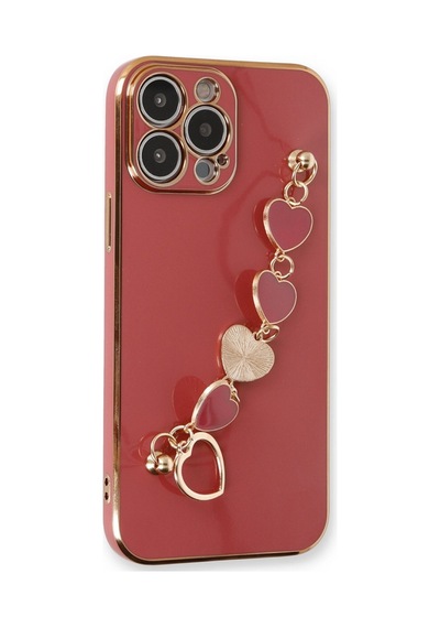 Apple iPhone Uyumlu 14 Pro Kılıf Esila Silikon - Kırmızı Bz8683140433086