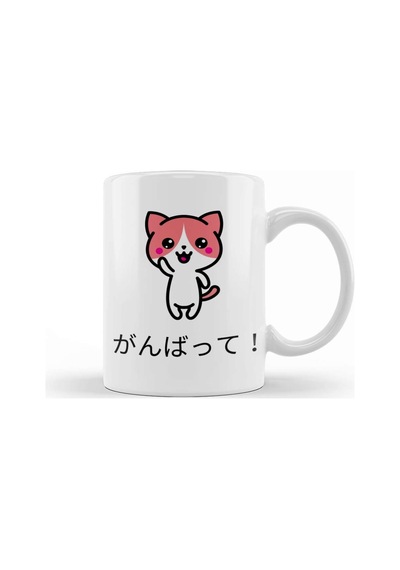Japanese Neko Kupa Bardak Porselen Karışık