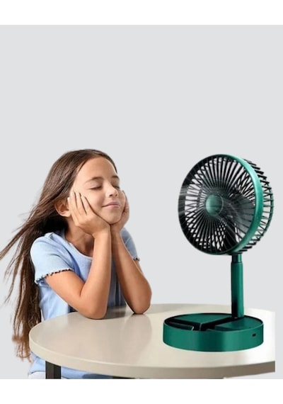 Katlanabilir Mini Fan 3 Kademeli Soğutma, Şarjlı