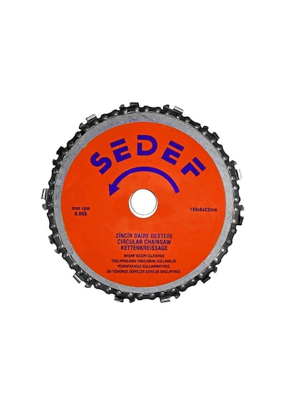Sedef Zincirli Daire Testere 180 MM