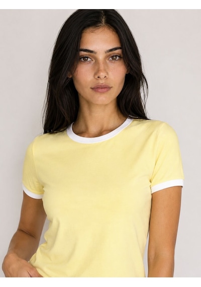 Loft Slim Fit Kadın Tshirt K.kol Lf2044188 Q1.v1 Sarı