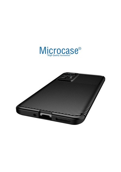 Microcase Xiaomi 12S Pro Maxy Serisi Silikon Kılıf - Siyah
