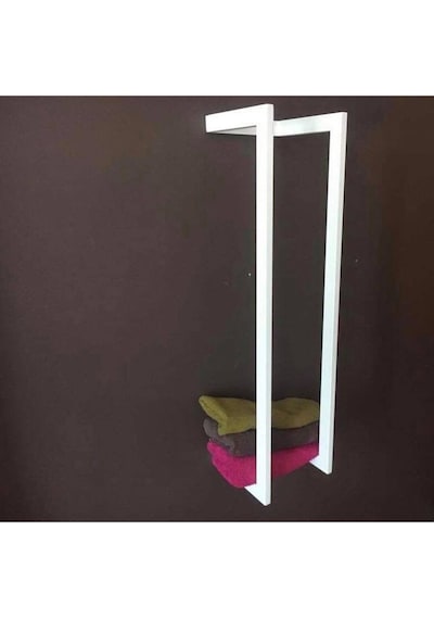 Banyo İçin Raf Metal Havluluk Banyo Aksesuarı Beyaz