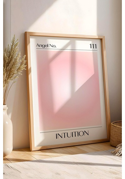 Angel No 111 Intuition Çerçeveli Tablo Melek Sayıları Sezgi Aura Enerji Renkleri