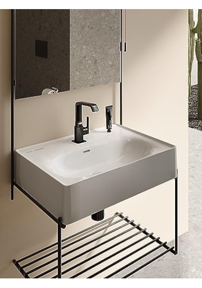 Suit A4261639 Lavabo Bataryası Yandan, Parlak Siyah Siyah