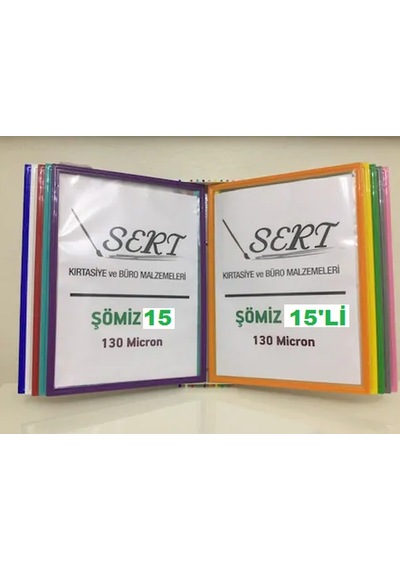 Şömiz Duvar Tipi 15li Evrak Tutucu 15li 130 Micron Poşet+aparat