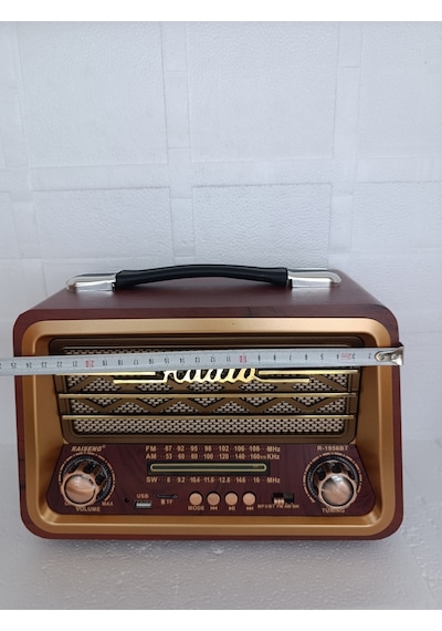 Bluetooth Hoparlör Fm Radyo Usb Tf Aux Ses Bombası Müzik Çalar Mp3 Çalar - Kırmızı- Tek Ebat