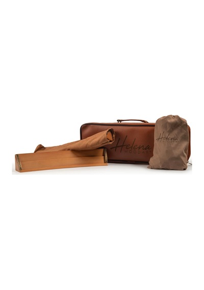 Elliptic Oval Masif Ahşap Okey Takımı Naturel