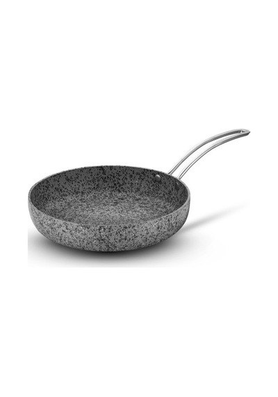 Brioni Stone-age 24 Cm Çizilmez Yanmaz Yapışmaz Indüksiyon Tava Gri
