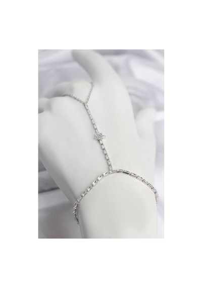 Gümüş Renk Pirinç Zirkon Taşlı Yıldız Model Şahmeran Tj-sn790 Evimdeyokyok