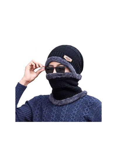Yemleme Botu Bere Erkekler Kadife Şapka Mercan Polar Eşarp Açık Sürme Şapka Sıcak Kalınlaşma