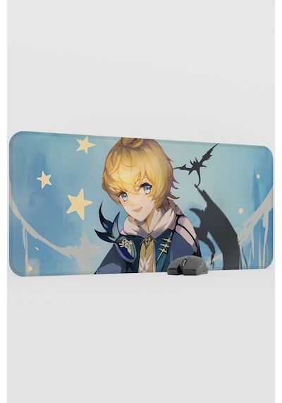 Mika Genshin Impact Anime Oyuncu V5 - 90x40 Xxl Gaming Mouse Pad Fare Altlığı