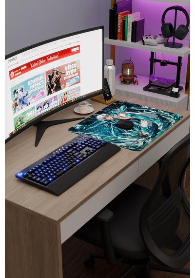 Bleach Anime V4 - 48x40 Xl Gaming Kauçuk Kaymaz Taban Mouse Pad Fare Altlığı