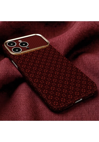 Apple iPhone Uyumlu 14 Pro Max Kılıf Magsafe Şarj Özellikli Premium Retro Çiçek Desenli Kamera Ve Lens Korumali Velix Sert Pc Kapak Bordo