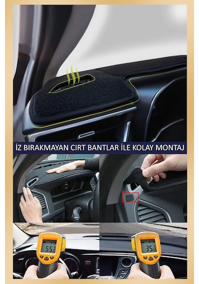 Guerrıno Torpido Koruma Halısı Siyah Kenar Renk Siyah Renault Clio 4 2012-2020 İle Uyumlu Genel