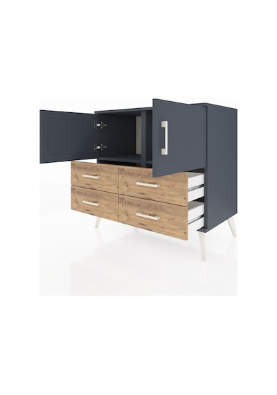 Hyperion Şifonyer 2 Raflı 4 Çekmeceli 2 Kapaklı 88x44x80 Antrasit-antrasit/çam Antrasit/çam Hyperion Şifonyer 2 Raflı 4 Çekmeceli 2 Kapaklı 88x44x80 Antrasit-antrasit/çam Antrasit/çam