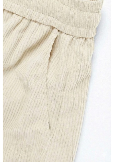 Genius Store Genıus Erkek Pantolon Fitilli Kadife Bol Paça Oversize Pantolon Taş