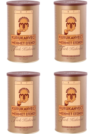 Kurukahveci Mehmet Efendi Türk Kahvesi 500 Gr Teneke X 4 Adet Öğütülmüş