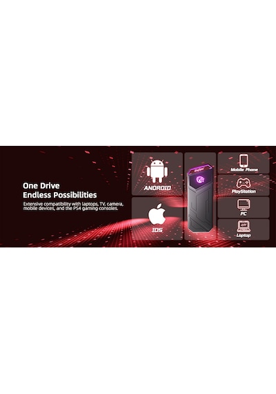 Kingspec Z5 Taşınabilir Ssd 1tb, 2090mb/s Metal Rgb Kasa Usb-c