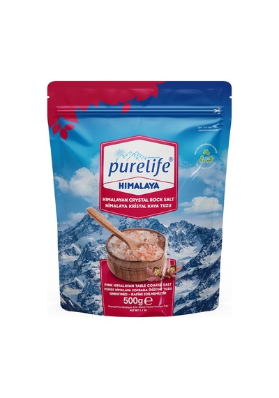 Purelife Himalaya Tuzu Pembe Granül Sofrada Öğütme 500 G - 3 Adet Tarı