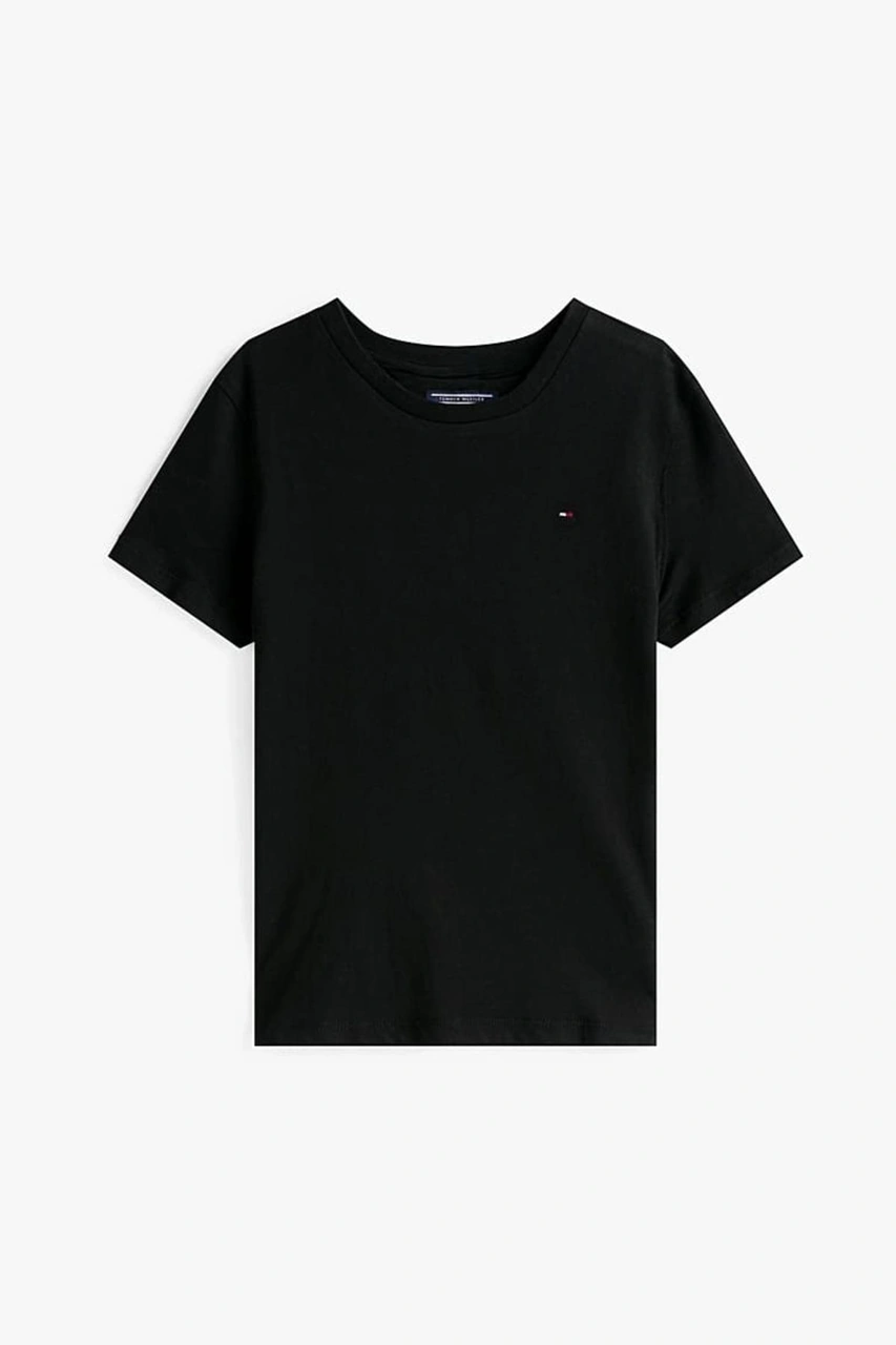 Tommy Hilfiger Erkek Çocuk Basic Pamuklu T-shirt - Siyah-10989 Meteorite Tommy Hilfiger Erkek Çocuk Basic Pamuklu T-shirt - Siyah-10989 Meteorite