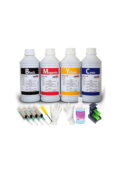 Canon Pg 545, Cl 546 Kartuş Uyumlu Forprint Dolum Seti 4x1000ml