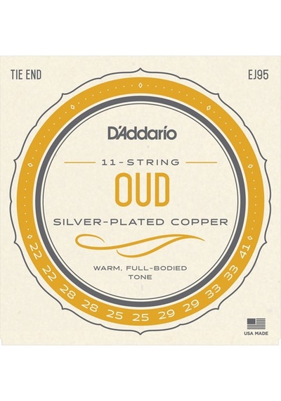 D'addario Ej95 Silverplated Wound Takım Tel Ud Teli