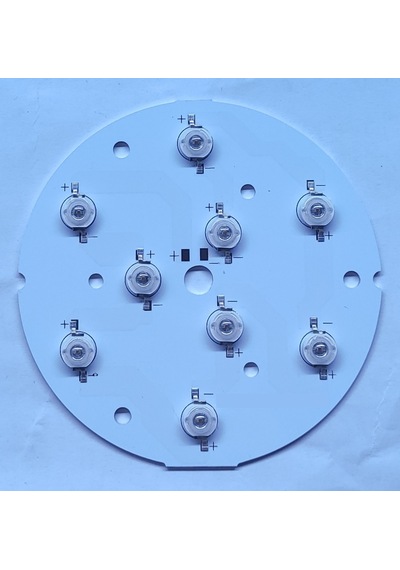 Tek Renk Yuvarlak 9 Lu Power Led 95Mm Led Bar Pcb