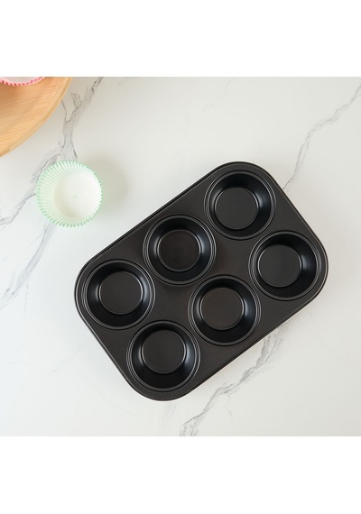 Guardini Gardenia Muffin 6'lı Kek Kalıbı 27x18,5 Renkli