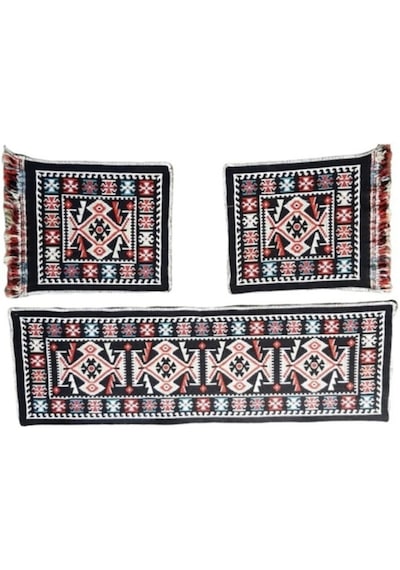 Elmass Oto Koltuk Kilim Seti - Ön Ve Arka Koltuk Üstü 3 Parça