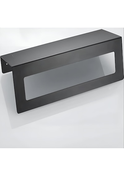 Hvngroup Metal 30 Cm Raflı Havlu Askısı Siyah