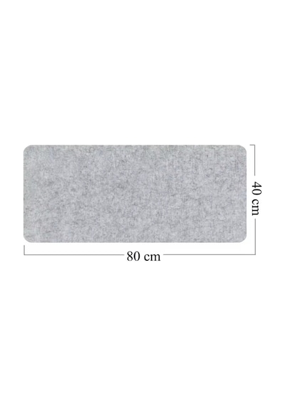 Mousepad Masa Üstü Koruyucu 3mm Keçe Klavye Pc Notebook Altı E