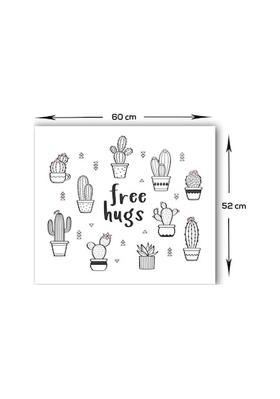 Decorita Free Hugs | Cam Ocak Arkası Koruyucu | 52cm x 60cm