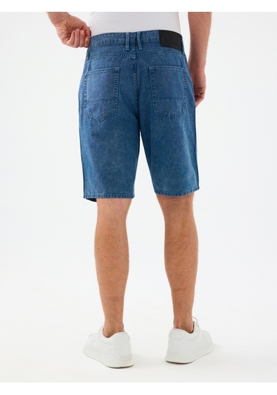 Straight Fit Erkek Şort Denim