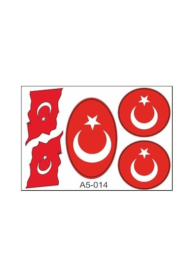 A5 Sticker 023 Tek Paket Çoklu Sticker Standart