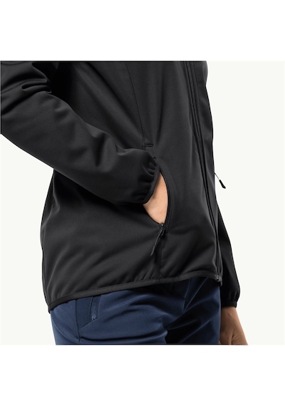 Jack Wolfskin Windhain Hoody W Kadın Mont - 6000 Siyah