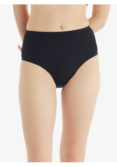 Kadın Yüksek Bel Bikini Altı 10730 - Siyah Siyah
