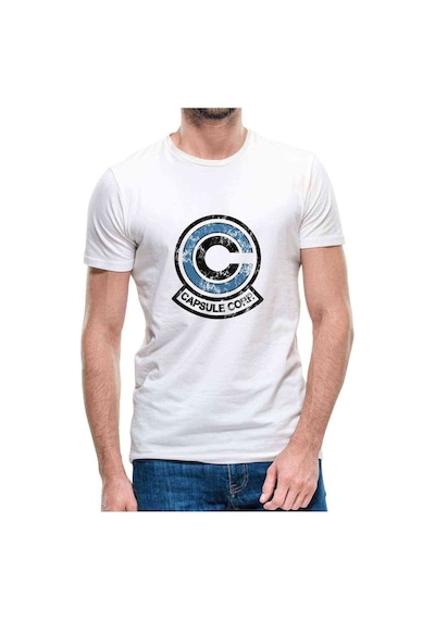 Capsule Baskılı Beyaz Erkek Tshirt (531010265)
