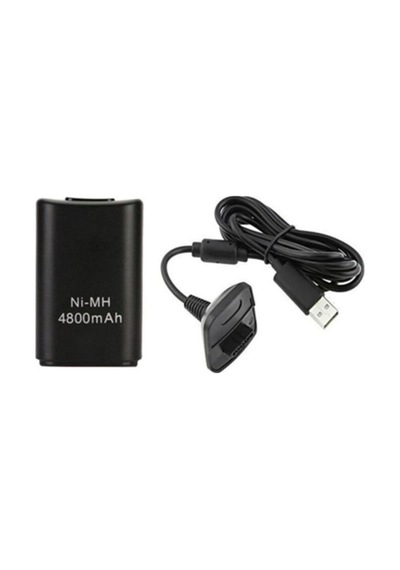 Knt-01 4800mah Xbox 360 Joystick Kol Batarya Şarj Kablosu