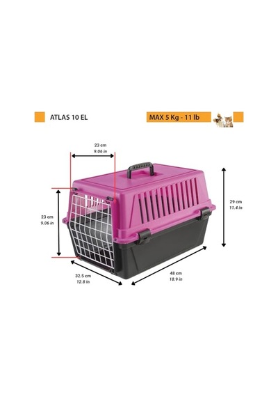Ferplast Atlas 10 Taşıma Çantası, Lila